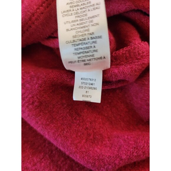 Chico's Women's Turtleneck Shirt Maroon 3/4 Sleeve Top Size 2 ( Size Large) - Picture 10 of 11